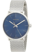 Calvin Klein High Noon Quartz Blue Dial Silver Mesh Bracelet Watch for Men - K8M2112N