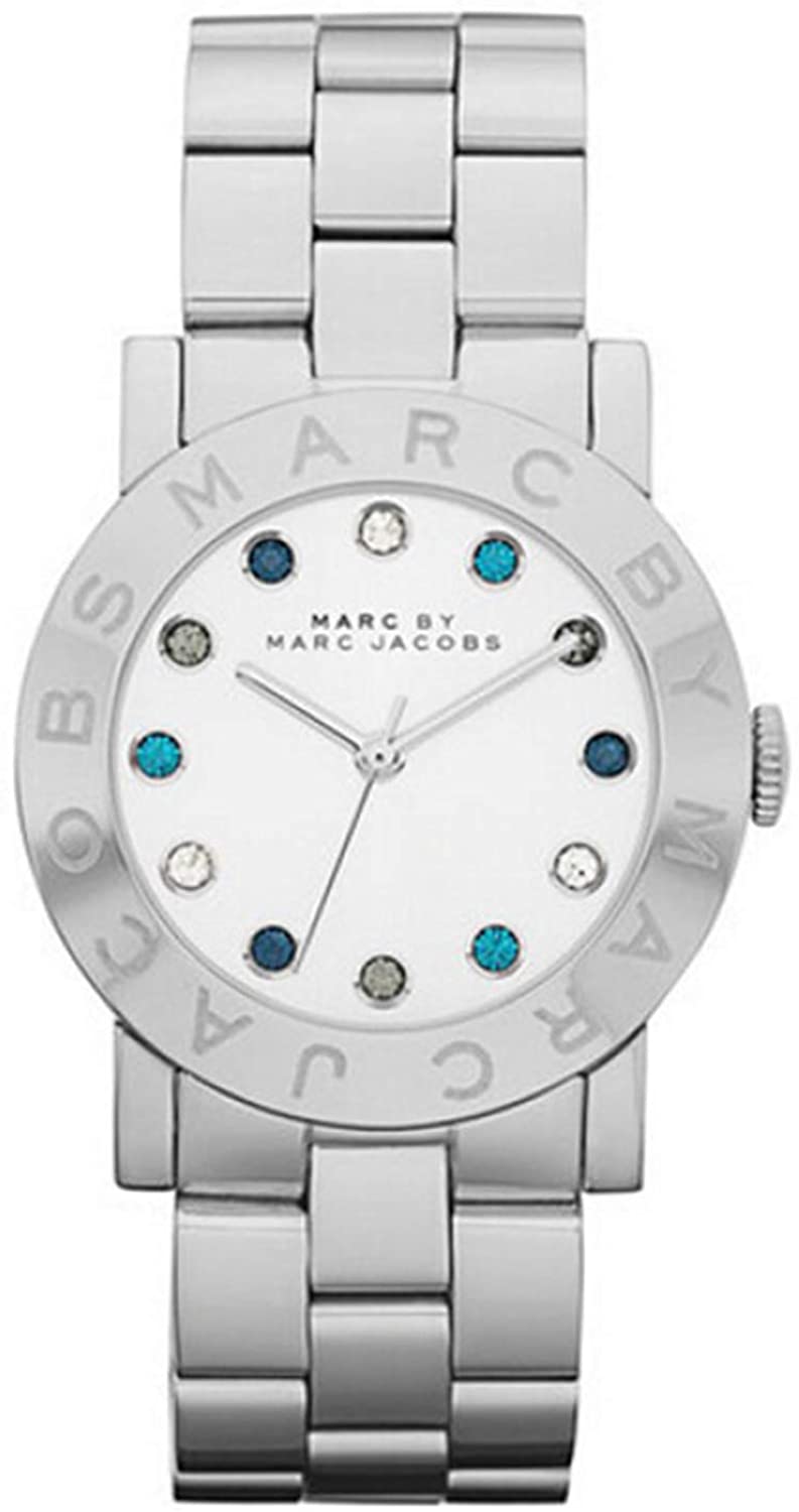 Marc Jacobs Amy White Dial Silver Steel Strap Watch for Women - MBM3140