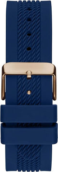 Guess Delta Blue Dial Blue Silicone Strap Watch for Men - GW0051G3