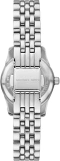 Michael Kors Lexington Three-Hand Silver Dial Silver Steel Strap Watch for Women - MK4843