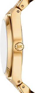 Michael Kors Lennox Pavé Crystals Silver Dial Two Tone Steel Strap Watch for Women - MK7487