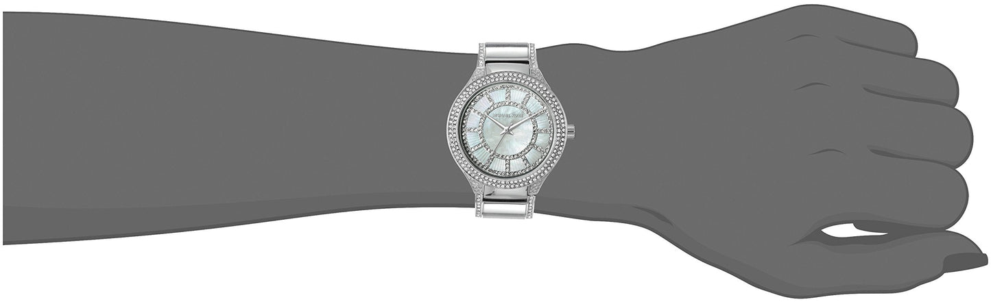 Michael Kors Kerry Silver Tone Silver Steel Strap Watch for Women - MK3311