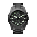 Marc Jacobs Larry Chronograph Black Dial Black Steel Strap Watch for Men - MBM5032