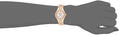 Guess Viva Diamonds White Dial Rose Gold Steel Strap Watch for Women - W0111L3