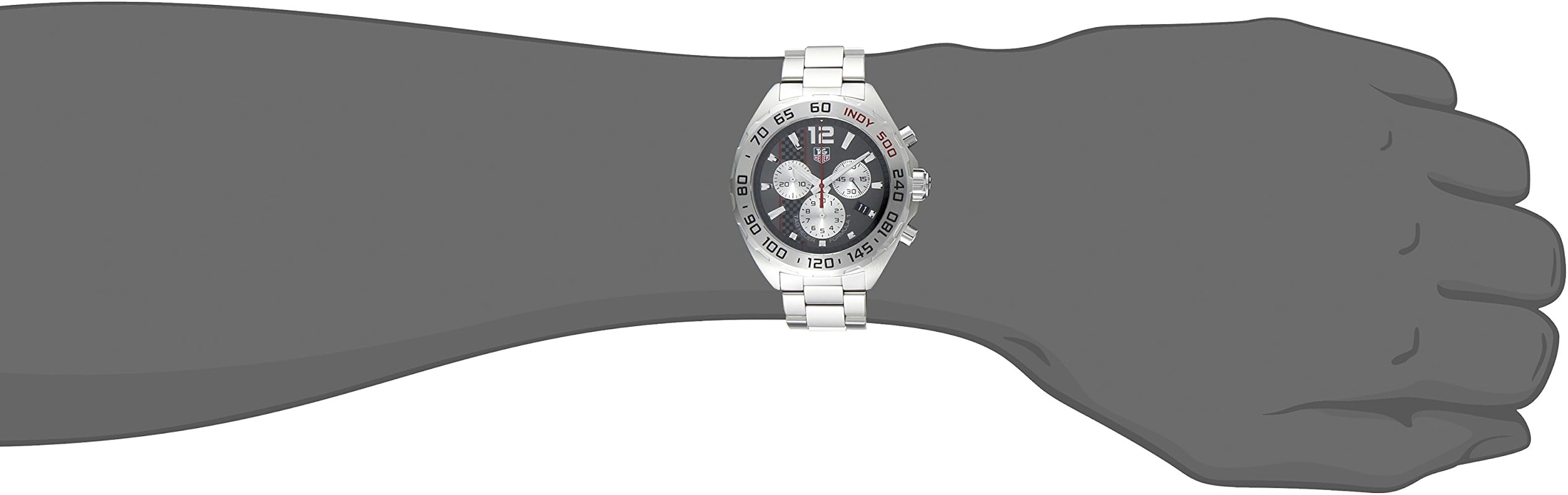 Tag Heuer Formula 1 Chronograph Grey Dial Silver Steel Strap Watch for Men - CAZ1114.BA0877