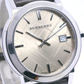 Burberry The City Gold Dial Brown Leather Strap Watch for Men - BU9011