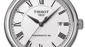 Tissot Carson Powermatic 80 White Dial Black Leather Strap Watch For Men - T085.407.16.013.00