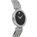 Movado Esperanza 28mm Black Dial Silver Steel Strap Watch For Women - 0607051