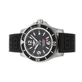 Breitling Superocean II 44mm Black Dial Black Rubber Strap Watch for Men - A17367D71B1S2