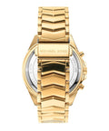 Michael Kors Berkley Chronograph Black Dial Gold Steel Strap Watch For Women - MK7414