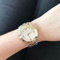 Marc Jacobs Amy Silver Dial Two Tone Steel Strap Watch for Women - MBM3139