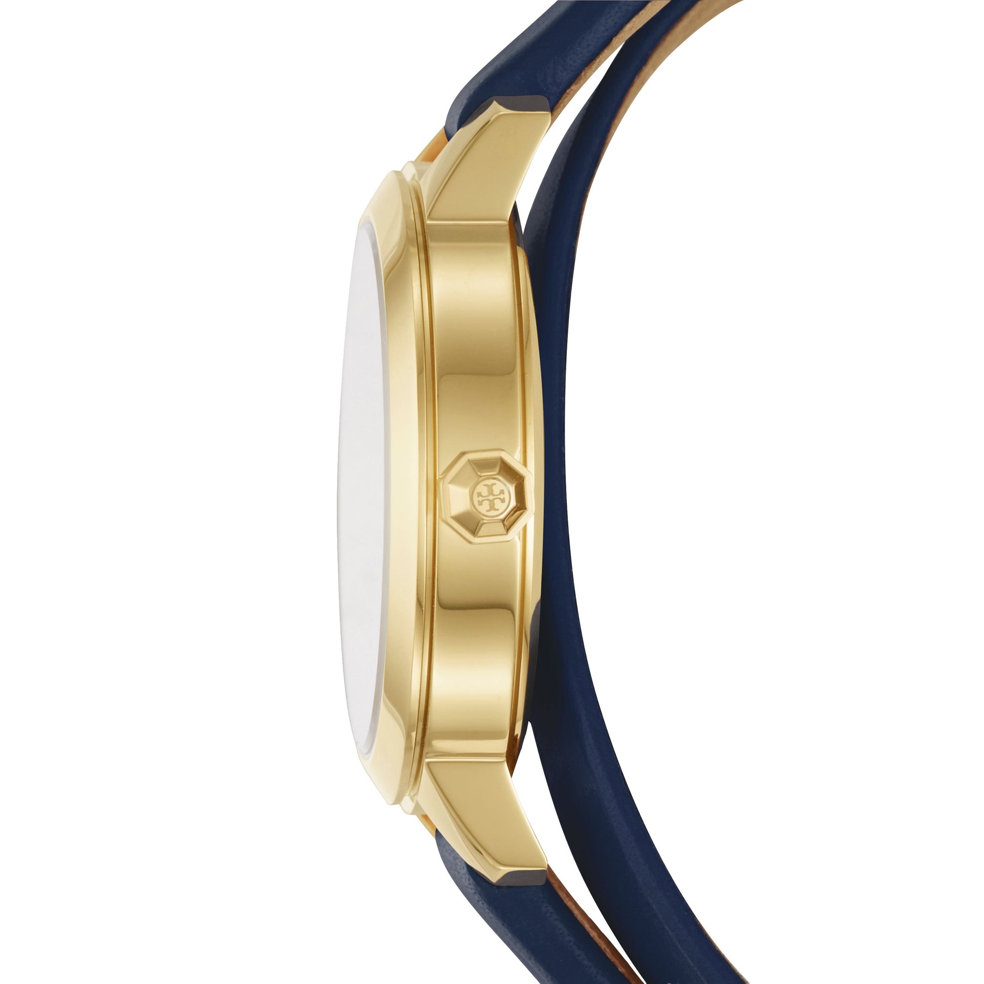 Tory Burch Collins Quartz Blue Dial Blue Leather Strap Watch for Women - TBW1303