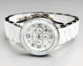 Marc Jacobs Rock White Dial White Silicone Strap Watch for Women - MBM2545