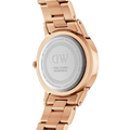 Daniel Wellington Iconic Link White Dial Rose Gold Steel Strap Watch for Women - DW00100213