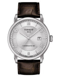Tissot Luxury Powermatic 80 Silver Dial Brown Leather Strap Watch For Men - T086.407.16.031.00