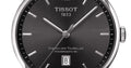 Tissot Chemin Des Tourelles Powermatic 80 Black Dial Black Leather Strap Watch For Men - T099.407.16.447.00