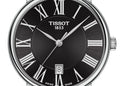 Tissot Carson Premium Black Dial Silver Steel Strap Watch For Men - T122.410.11.053.00