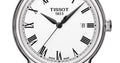 Tissot T Classic Carson White Dial Black Leather Strap Watch for Men - T085.410.16.013.00