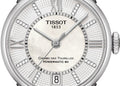 Tissot Chemin Des Tourelles Powermatic 80 Helvetic Silver Dial Silver Steel Strap Watch For Women - T099.207.11.116.00
