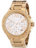 Michael Kors Camille Chronograph White Dial Rose Gold Steel Strap Watch for Women - MK5636