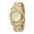 Marc Jacobs Blade Gold Dial Gold Steel Strap Watch for Women - MBM3126
