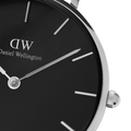 Daniel Wellington Classic Petite St Mawes Black Dial Brown Leather Strap Watch For Women - DW00100237