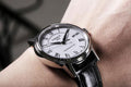 Tissot Carson Powermatic 80 White Dial Black Leather Strap Watch For Men - T085.407.16.013.00