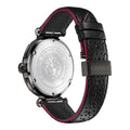 Versace V-Racer Aion Chronograph Black Dial Black Leather Strap Watch for Men - VBR030017