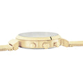 Hugo Boss Flawless White Dial Gold Mesh Bracelet Watch for Women - 1502552