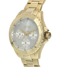 Hugo Boss Premiere White Dial Gold Steel Strap Watch for Women - 1502445