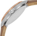 Michael Kors Layton Mother of Pearl White Dial Brown Leather Strap Watch For Women - MK2910