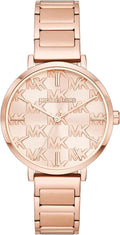 Michael Kors Addyson Quartz Rose Gold Dial Rose Gold Steel Strap Watch for Women - MK4713
