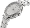 Guess Park Ave White Dial Silver Steel Strap Watch for Women - W0767L1