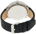 Tommy Hilfiger Spencer Skeleton Black Dial Black Leather Strap Watch for Men - 1791641