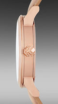 Burberry The City Diamonds Beige Dial Beige Leather Strap Watch for Women - BU9131