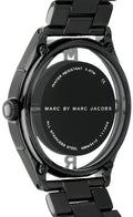 Marc Jacobs Tether Transparent Black Dial Black Steel Strap Watch for Women - MBM3415