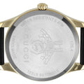 Gucci G-Timeless Mother of Pearl Dial Black Leather Strap Watch For Women - YA126589