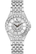 Bulova Phantom Crystal Silver Dial Silver Steel Strap Watch for Men - 96A236