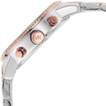 Michael Kors Ritz Chronograph Silver Dial Two Tone Steel Strap Watch For Women - MK6938