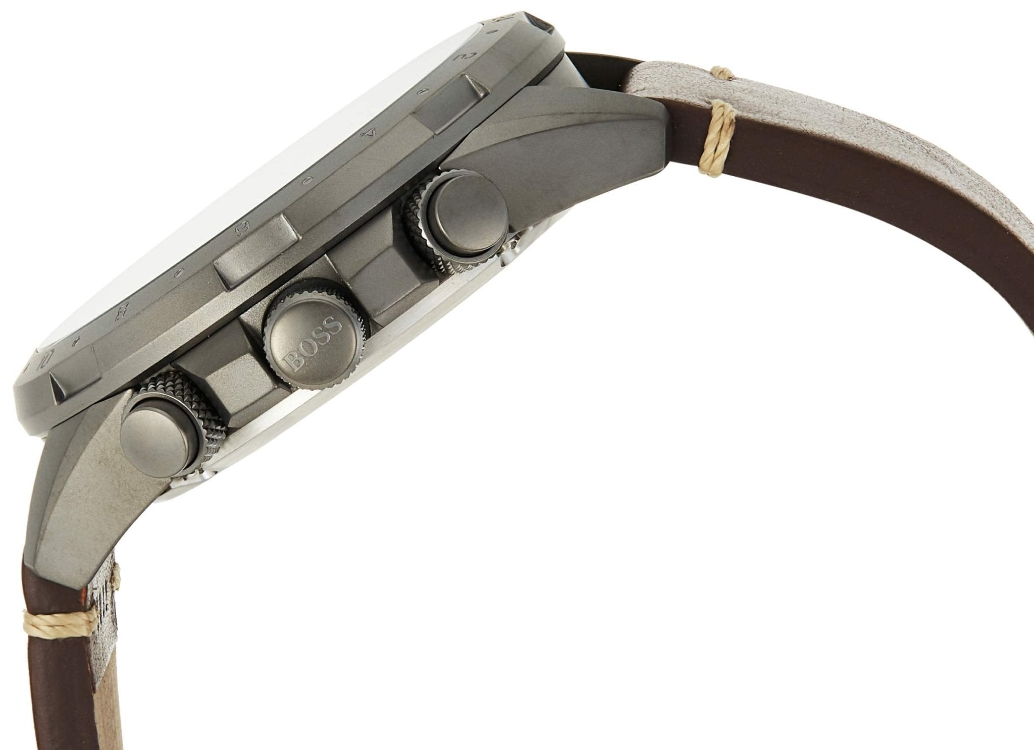 Hugo Boss Nomad Blue Dial Brown Leather Strap Watch for Men - 1513773