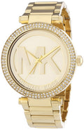 Michael Kors Parker Diamonds Gold Dial Gold Steel Strap Watch for Women - MK5784