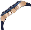 Guess Rigor Blue Dial Blue Silicone Strap Watch For Men - W0247G3