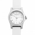 Marc Jacobs Henry Dinky White Dial White Leather Strap Watch for Women - MBM1234