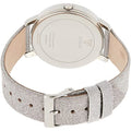 Guess Sparkle Butterfly White Dial Silver Leather Strap Watch For Women - GW0008L1