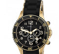 Marc Jacobs Rock Chronograph Black Dial Black Silicone Strap Watch for Women - MBM2552