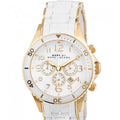 Marc Jacobs Rock Chronograph White Dial White Silicone Strap Watch for Women - MBM2546