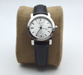 Burberry The City White Dial Black Leather Strap Watch for Women - BU9206