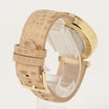 Michael Kors Parker Three-Hand Gold Dial Brown Leather Strap Watch For Women - MK4725