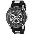 Guess Delta Black Dial Black Silicone Strap Watch for Men - GW0051G1