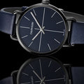 Calvin Klein Even Blue Dial Blue Leather Strap Watch for Men - K7B214VN